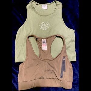 GymShark bra and top.